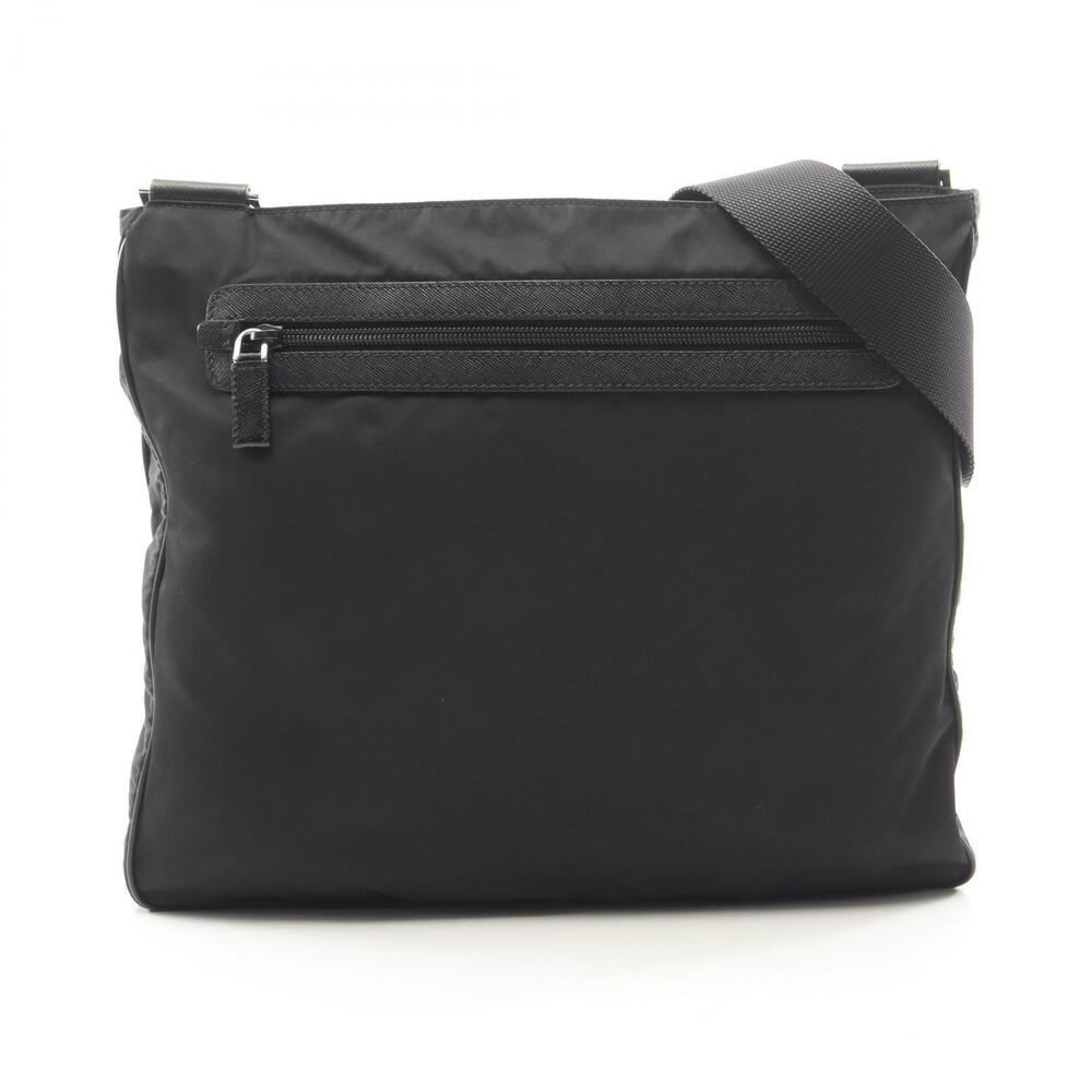 Prada Shoulder Bag Saffiano Leather Black